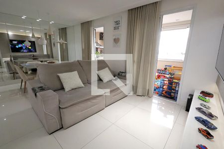 Sala  de apartamento à venda com 2 quartos, 78m² em Campestre, Santo André