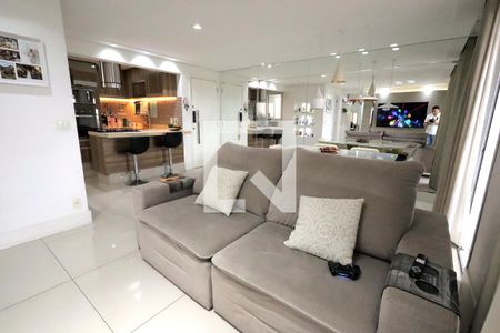 Sala  de apartamento à venda com 2 quartos, 78m² em Campestre, Santo André