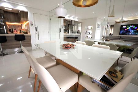 Sala  de apartamento à venda com 2 quartos, 78m² em Campestre, Santo André