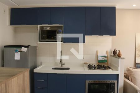 Sala e Cozinha  de apartamento para alugar com 2 quartos, 35m² em Barra Funda, São Paulo