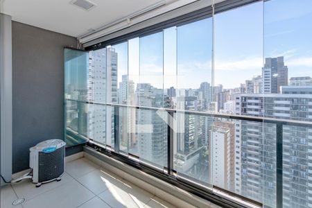 Varanda de apartamento à venda com 1 quarto, 37m² em Campo Belo, São Paulo