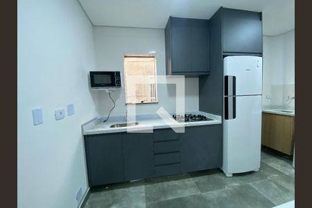 Cozinha de apartamento à venda com 1 quarto, 26m² em Vila Regente Feijó, São Paulo