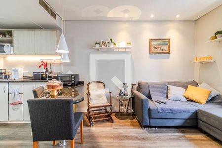 Sala de apartamento à venda com 1 quarto, 33m² em Jardim Paulista, São Paulo