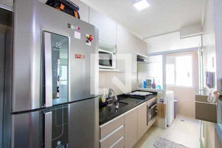 Cozinha de apartamento à venda com 2 quartos, 45m² em Vila Leopoldina, Santo André