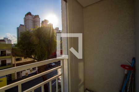 Varanda da sala de apartamento à venda com 2 quartos, 45m² em Vila Leopoldina, Santo André