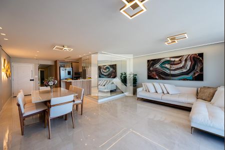 Sala de apartamento para alugar com 3 quartos, 127m² em Gonzaga, Santos