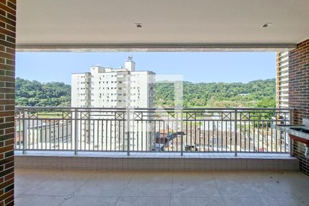 Sacada de apartamento para alugar com 3 quartos, 121m² em Canto do Forte, Praia Grande