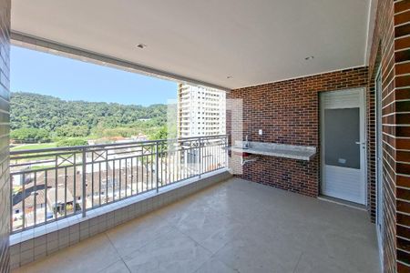 Sacada de apartamento para alugar com 3 quartos, 121m² em Canto do Forte, Praia Grande