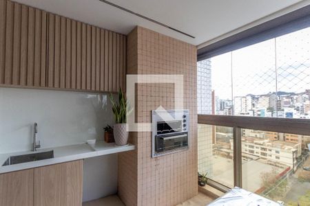 Varanda gourmet de apartamento à venda com 4 quartos, 179m² em Sion, Belo Horizonte