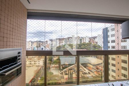 Varanda gourmet de apartamento à venda com 4 quartos, 179m² em Sion, Belo Horizonte