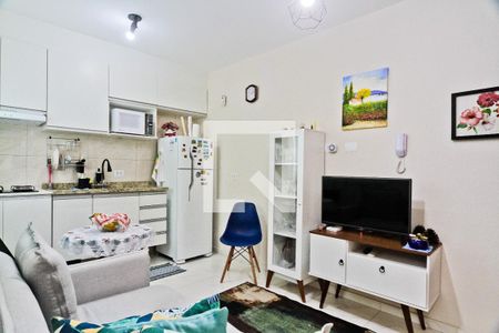 Sala e cozinha de apartamento para alugar com 2 quartos, 47m² em Santana, São Paulo