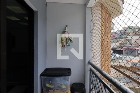 Varanda da Sala de apartamento à venda com 3 quartos, 91m² em Parque João Ramalho, Santo André