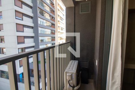 Varanda do Studio de kitnet/studio para alugar com 1 quarto, 24m² em Brooklin, São Paulo