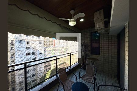 Varanda da sala de apartamento para alugar com 2 quartos, 80m² em Copacabana, Rio de Janeiro