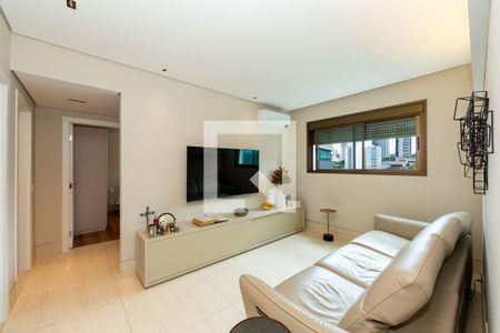 Sala de apartamento à venda com 3 quartos, 180m² em Vale do Sereno, Nova Lima