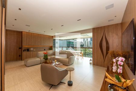 Sala de apartamento à venda com 3 quartos, 180m² em Vale do Sereno, Nova Lima