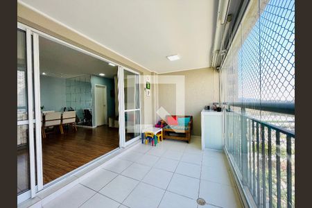 Varanda da Sala de apartamento para alugar com 3 quartos, 106m² em Jardim Flor da Montanha, Guarulhos