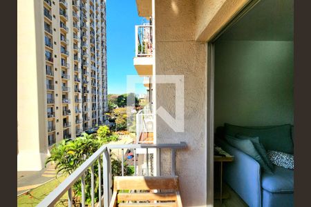 Varanda da Sala de apartamento à venda com 1 quarto, 55m² em Vila Olímpia, São Paulo