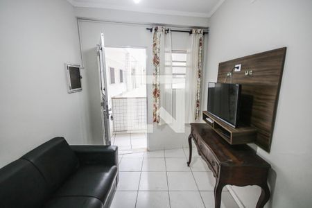 Sala de apartamento para alugar com 1 quarto, 44m² em Aviação, Praia Grande