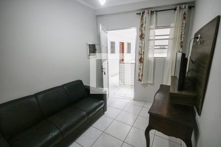 Sala de apartamento para alugar com 1 quarto, 44m² em Aviação, Praia Grande