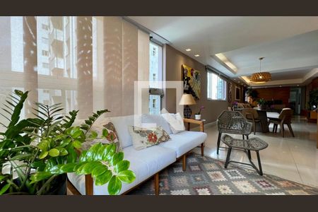 Sala de apartamento à venda com 3 quartos, 151m² em Lourdes, Belo Horizonte