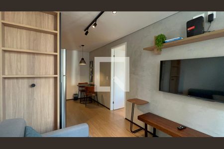 Sala de apartamento à venda com 1 quarto, 32m² em Pinheiros, São Paulo