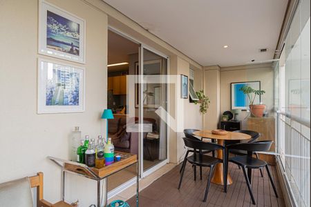 Varanda da Sala de apartamento para alugar com 1 quarto, 55m² em Cerqueira César, São Paulo
