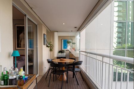 Varanda da Sala de apartamento para alugar com 1 quarto, 55m² em Cerqueira César, São Paulo