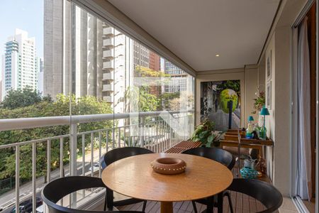 Varanda da Sala de apartamento para alugar com 1 quarto, 55m² em Cerqueira César, São Paulo