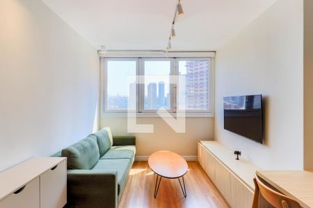 Sala de apartamento para alugar com 2 quartos, 48m² em Vila Sao Francisco (zona Sul), São Paulo