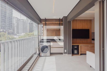 Varanda de apartamento à venda com 1 quarto, 45m² em Jardim Paulista, São Paulo