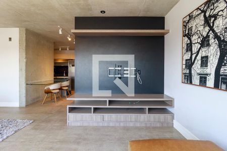 Sala de apartamento para alugar com 1 quarto, 74m² em Santo Amaro, São Paulo