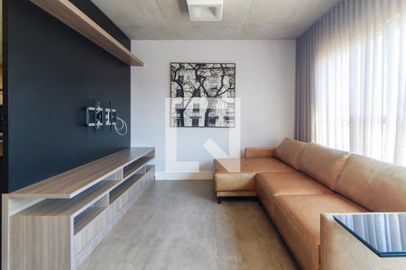 Sala de apartamento para alugar com 1 quarto, 74m² em Santo Amaro, São Paulo