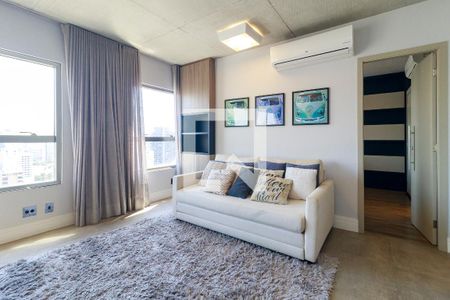 Sala de apartamento para alugar com 1 quarto, 74m² em Santo Amaro, São Paulo