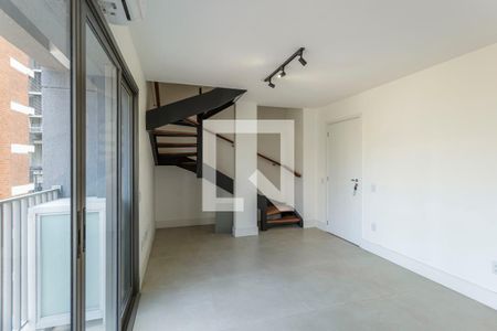 Sala de apartamento para alugar com 2 quartos, 75m² em Indianópolis, São Paulo