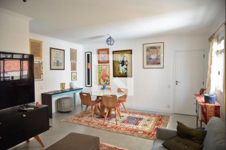 Sala de apartamento à venda com 3 quartos, 124m² em Vila Bastos, Santo André