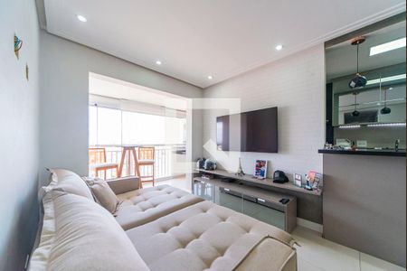 Sala de apartamento à venda com 2 quartos, 59m² em Campestre, Santo André