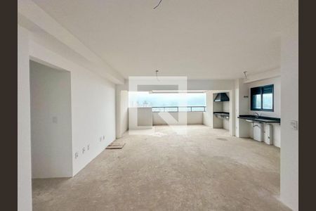 Sala e cozinha de apartamento para alugar com 3 quartos, 125m² em Vila Santa Teresa, Santo André