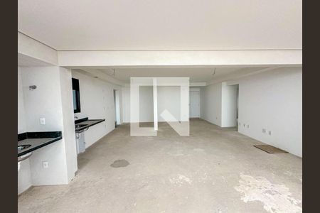 Sala e cozinha de apartamento para alugar com 3 quartos, 125m² em Vila Santa Teresa, Santo André