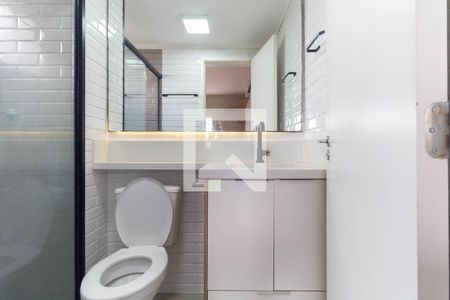 Banheiro da Suíte de apartamento à venda com 1 quarto, 40m² em Vila California, São Paulo