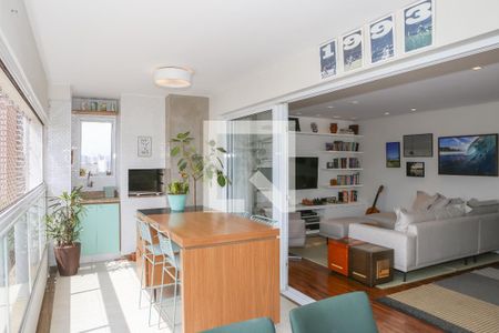 Varanda Gourmet de apartamento à venda com 3 quartos, 136m² em Pompeia, São Paulo