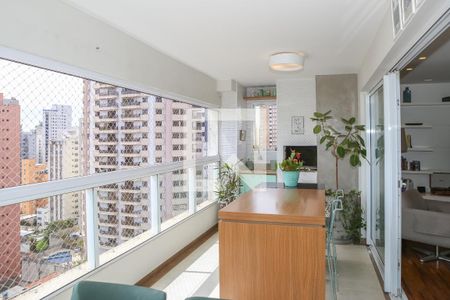 Varanda Gourmet de apartamento à venda com 3 quartos, 136m² em Pompeia, São Paulo