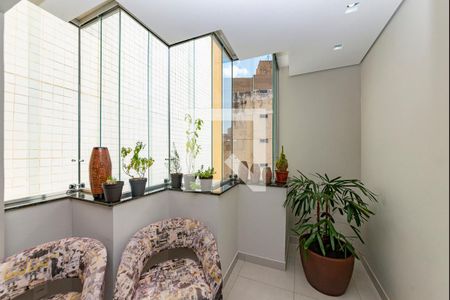 Varanda de apartamento à venda com 3 quartos, 101m² em Jardim América, Belo Horizonte