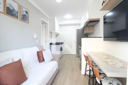 Sala/Cozinha de apartamento à venda com 1 quarto, 28m² em Jardim Prudência, São Paulo