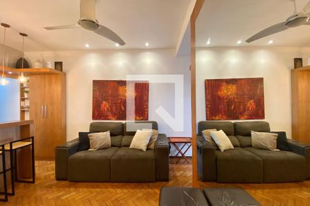 Sala  de apartamento à venda com 1 quarto, 46m² em Ipanema, Rio de Janeiro