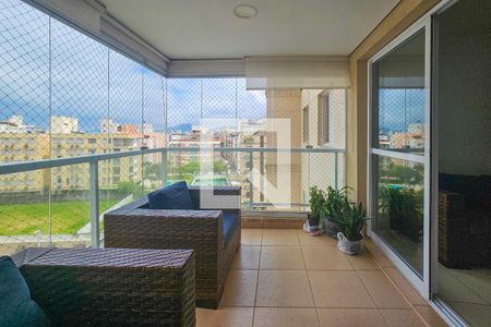 Varanda da Sala de apartamento para alugar com 2 quartos, 67m² em Parque Enseada, Guarujá