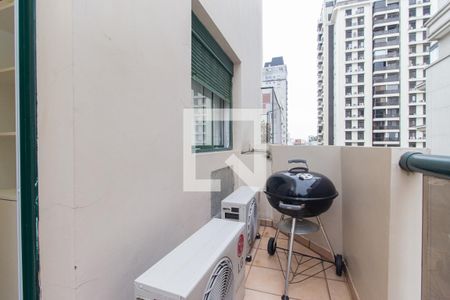 Varanda do Quarto de apartamento à venda com 2 quartos, 160m² em Jardim Paulista, São Paulo