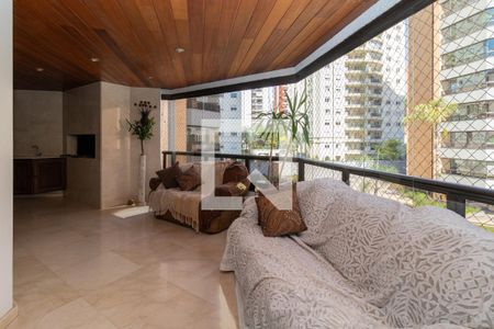 Varanda da Sala de apartamento à venda com 4 quartos, 244m² em Perdizes, São Paulo