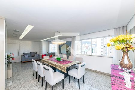 Sala de apartamento à venda com 4 quartos, 140m² em Buritis, Belo Horizonte