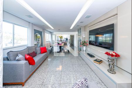 Sala de apartamento à venda com 4 quartos, 140m² em Buritis, Belo Horizonte